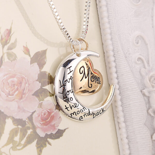 Mom Love You To The Moon Necklace - Image 2